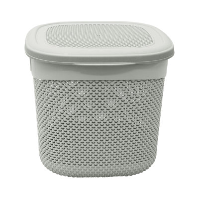 JVL Droplette Storage Plastic Decorative Basket