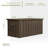 Domi Louvered 49.41'' W 100 Gallons Water Resistant Lockable Deck Box with Wheels in Brown