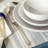 over&back Coupe 12-Piece Glossy White Hand-Finished Porcelain Dinnerware Set