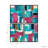 Abstract Colorful Canvas Wall Art for Home Office - Modern Decor Print Artwork and Shadow Box for Living Room Decor - Set of 4, 24", Blue & Pink