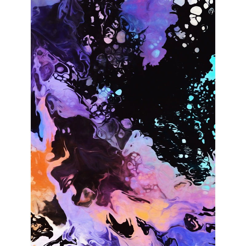 Abstract Composition 1024 Print by Angel Estevez, 32" H x 24" W, Black Framed Canvas