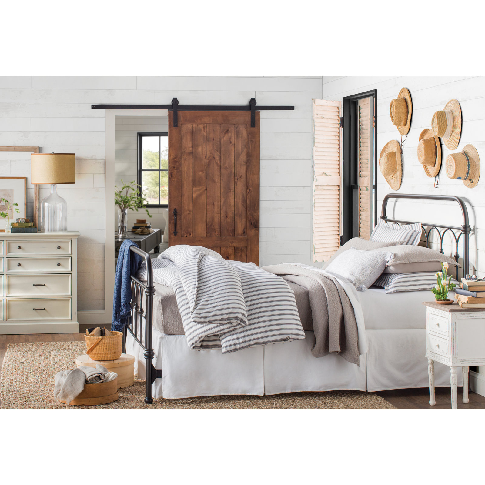 Keown Cotton Duvet Cover Set, King Duvet Cover + 2 Shams, Stone