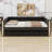 LED Lighted Upholstered Daybed with Pull-Out Trundle