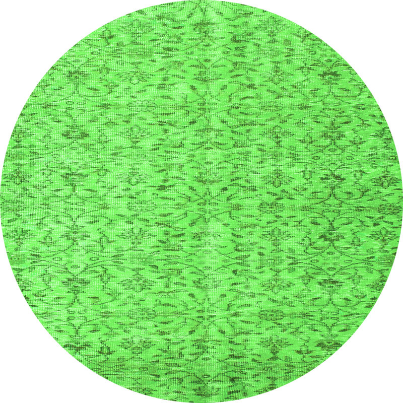 Chenille Floral Indoor Rug, Round 8'