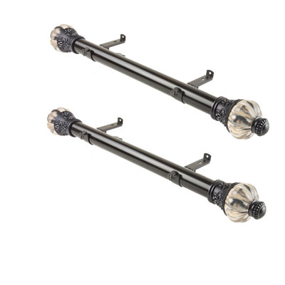 Beverley Stainless Steel Adjustable Single Curtain Rod