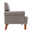 Fauteuil d'appoint rembourré en mélange de lin-1355720394