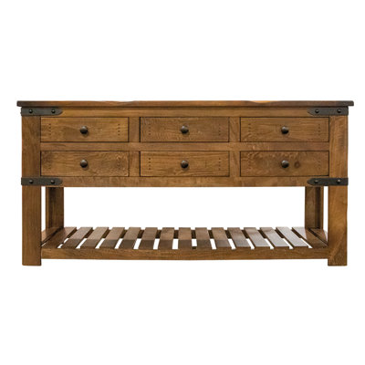 Horne 63'' Solid Wood Top Console Table