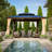 14 Ft. W x 12 Ft. D Solid Wood Patio Gazebo Gazebo