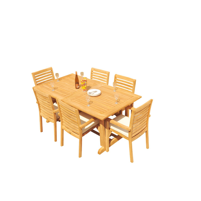 Ensemble repas 6 personnes Cimah, 105 po x 40 po x 31,5 po