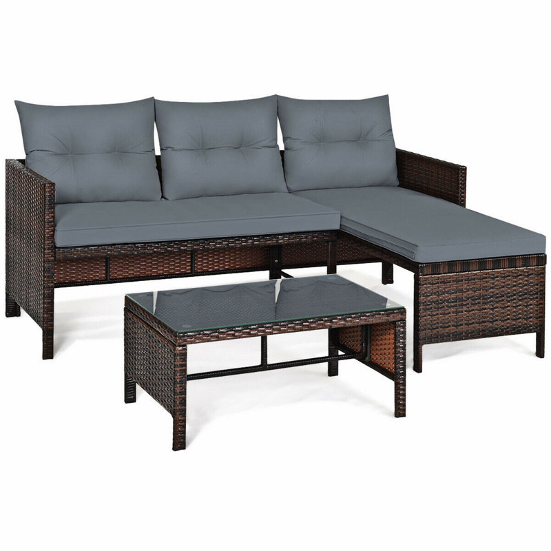 Tomalin 4 - Person Patio Conversation Set with Cushions