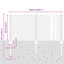 60cm H x 2500cm W Metal Border Fencing