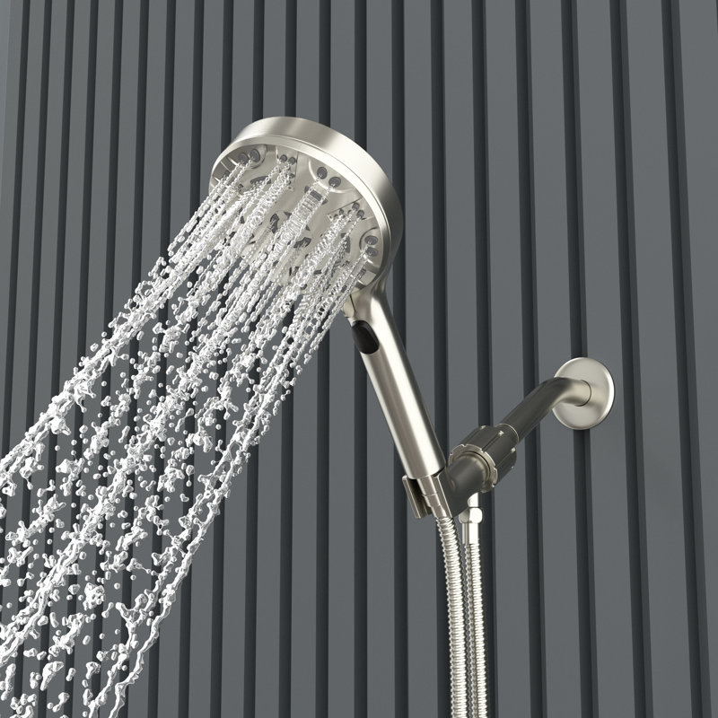 Pressure-Balanced Complete Shower System with Rough in-Valve, Brushed Nickel
