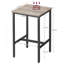 Belldas Square Metal Outdoor Bar Table , 60cm cm W 60cm cm D-595672130-595672131