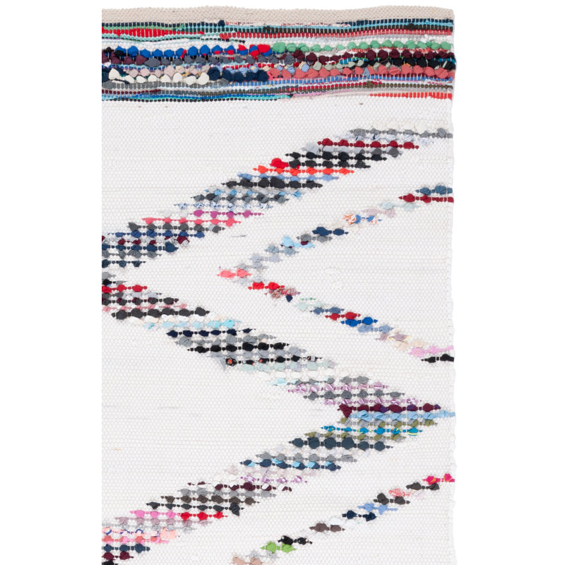 Tapis géométrique à tissage plat Montauk, Tapis de couloir 2 pi 3 po x 9 pi