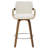 Modern Upholstered Swivel Counter Height Bar Stool-2107849369
