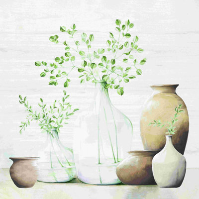 " Plants Still Life With Pots "
