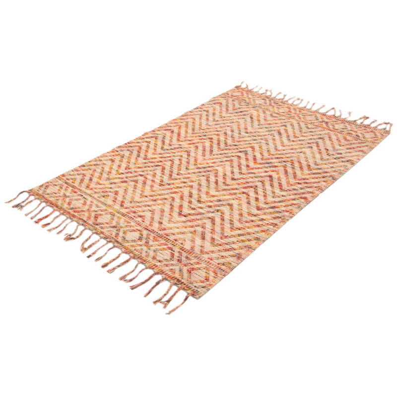Tapis orange brûlé Sienna 5 pi 1 po x 8 pi 1 po