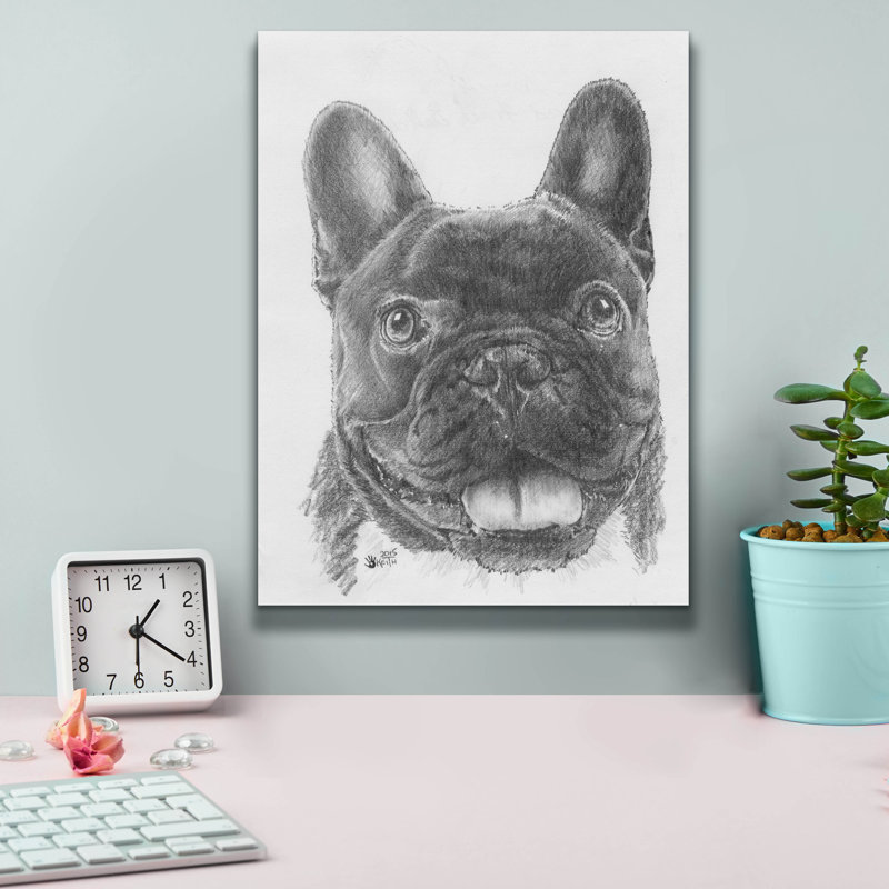 «French Bulldog 3» par Barbara Keith, H 16 po x l 12 po