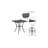 Chanea 28" Commercial Grade Steel Patio Table by Flash Furniture-1265727145