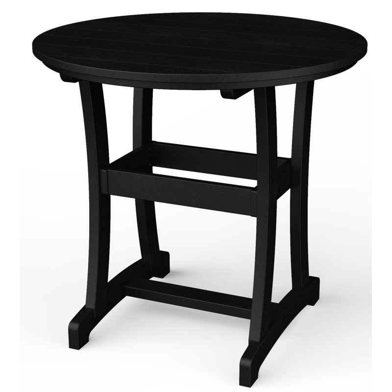 Table de bar Stella, H 42 po x l 42 po x P 42 po, Noir