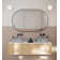 Recessed Framed 2 of Doors Medicine Cabinet with Adjustable Shelves