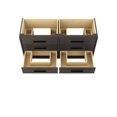 Rift White Oak Double Drawer Bath Vanity