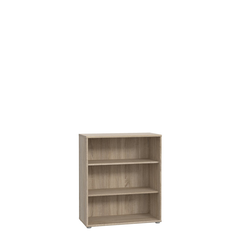Amandla Standard Bookcase, 85.5cm H x 73.7cm W x 34.8cm D, Sonoma Oak