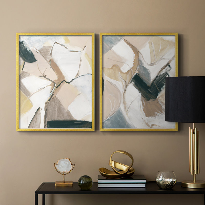 Marble Lines I - impression encadrée de qualité supérieure - prête à être accrochée - aucun clou requis - aucun clou requis
