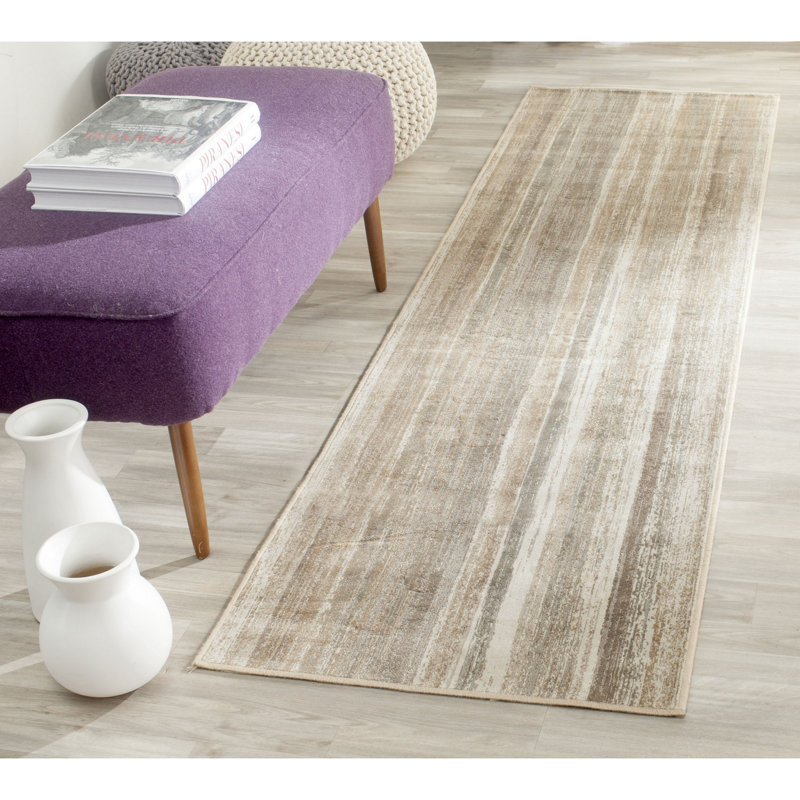 Pierrette Vintage Performance Striped Rug, Runner 2'2" x 8'