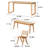 Long table work table Solid wood large board table-99018379