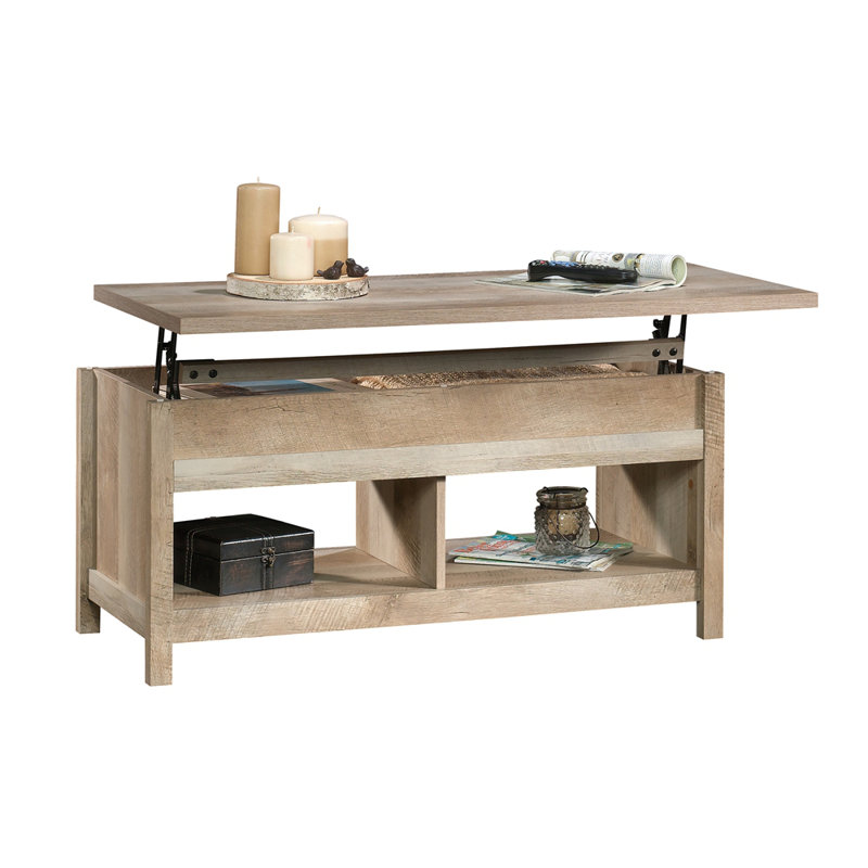 Lift-top Coffee Table, Brown finish, Light Brown