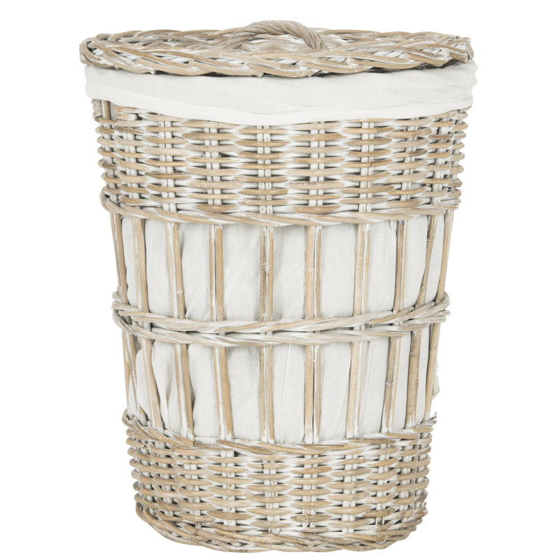 Laundry Hamper, White Wash