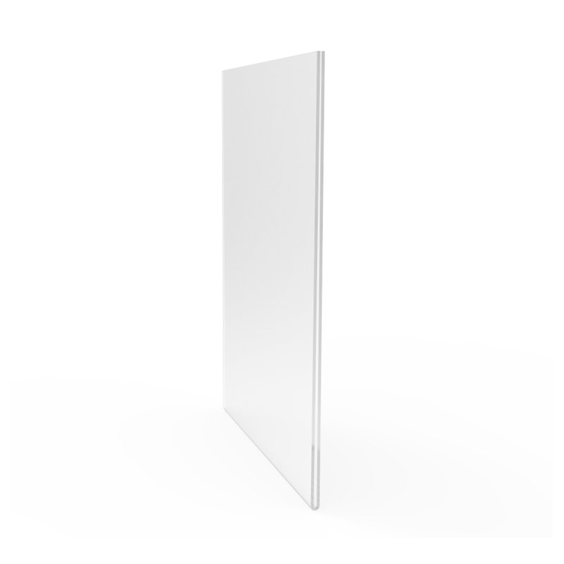 Wall-Mount/Window Signs Plexiglass Acrylic Feature 8-1/2" W x 11" H Portrait Frame Wall Mount