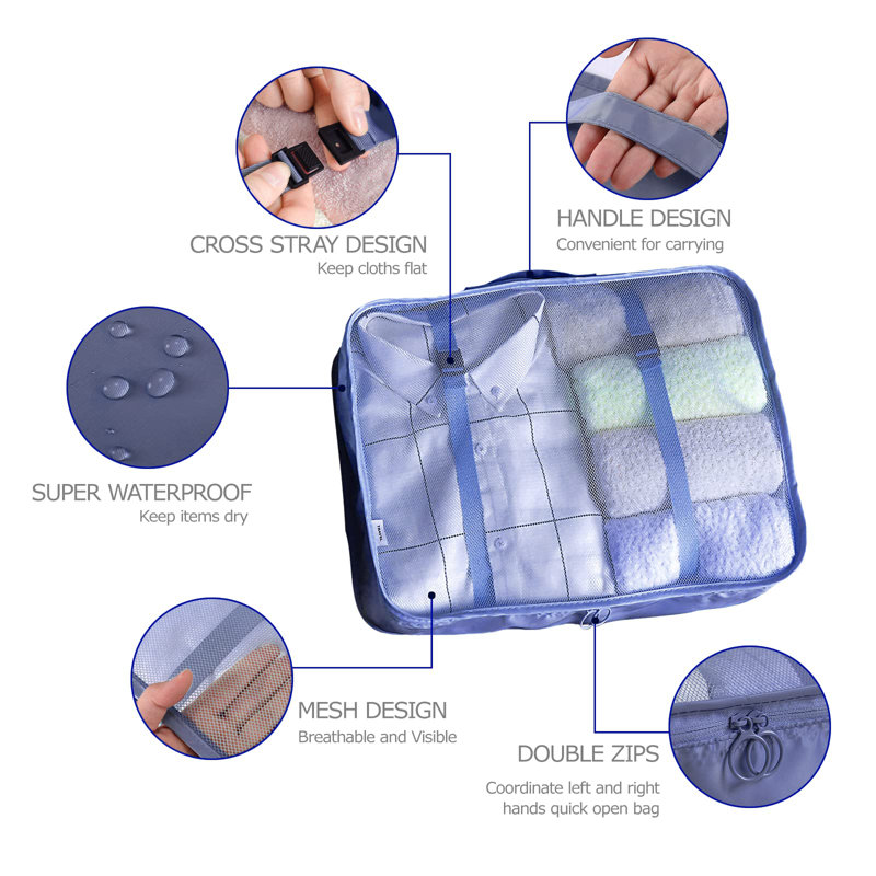 Rebrilliant Fabric Storage Bag, Navy