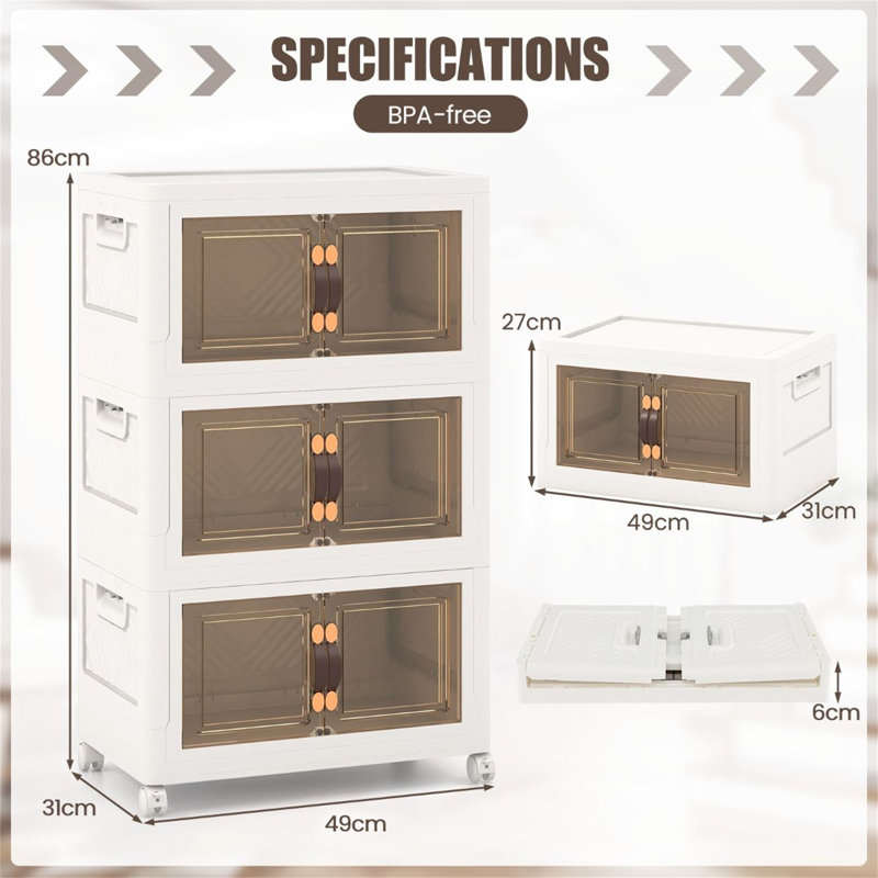 Plastic Square Accent Cabinet