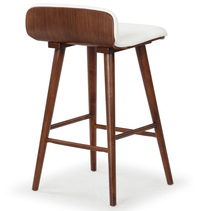 Vanya Barstool, White, Bar Stool - 31.1"