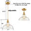 Luminaire suspendu en forme de dôme à 1 lumière Filip-933246817