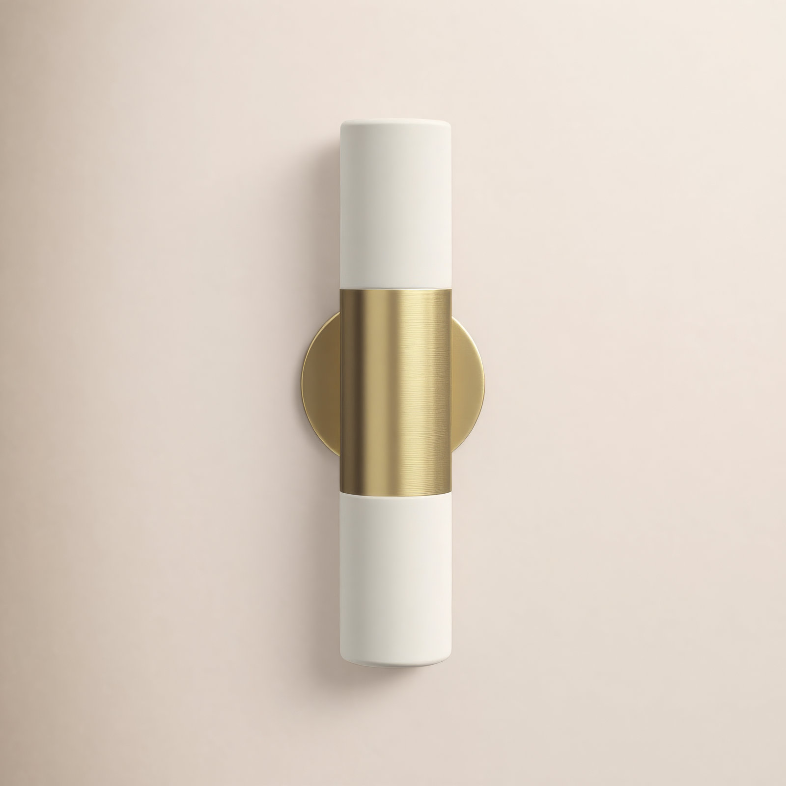 Otto 2 Light Glass Dimmable Armed Sconce, Aged Brass