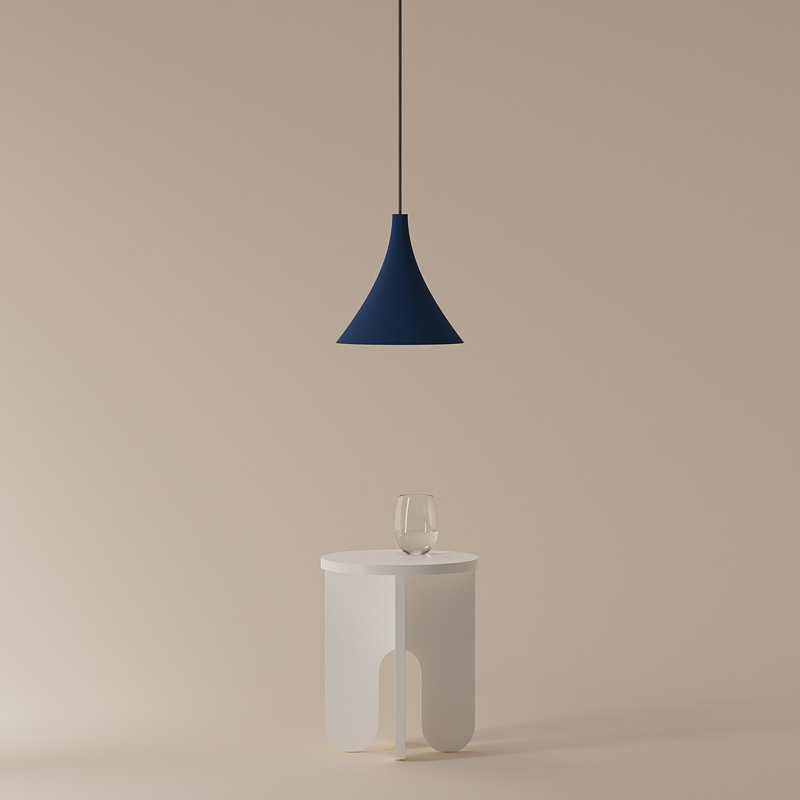 Gota Pendant Light, Midnight, Black, 14" H x 9.84" W x 9.84" D