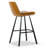 Upholstered Counter Stool with Metal Frame-1803781940