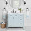 Layla 36 in. Single Sink Bathroom Vanity in Ice Blue