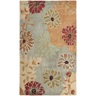 Jakahri Hand Tufted Wool Floral Rug