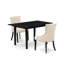  Ensemble de table de salle à manger rectangulaire en bois massif avec plateau papillon-106903616-106903622-122935116