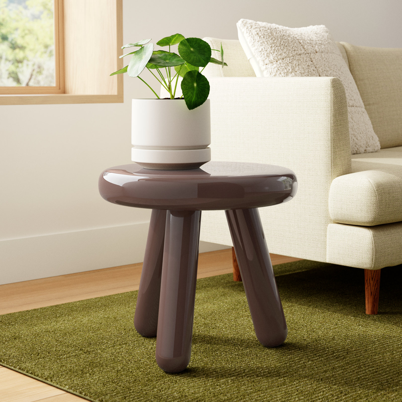 Cerro 19" End Table, Brown