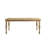 Jahnya Solid Wood Leg Dining Table With Oak Veneer Top And Turned Legs