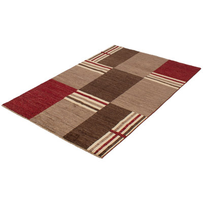 Tapis de la surface en laine ziegler 7 pi 9 po x 8 pi 7 po one-of-kind-noué la 2010 Burghard
