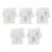  100% Turkish Cotton WHITNEY Scallop 3PC Embellished Towel Set-663463688-663491900