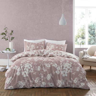 Cotton Blend Floral Duvet Cover Set with Pillowcases Included