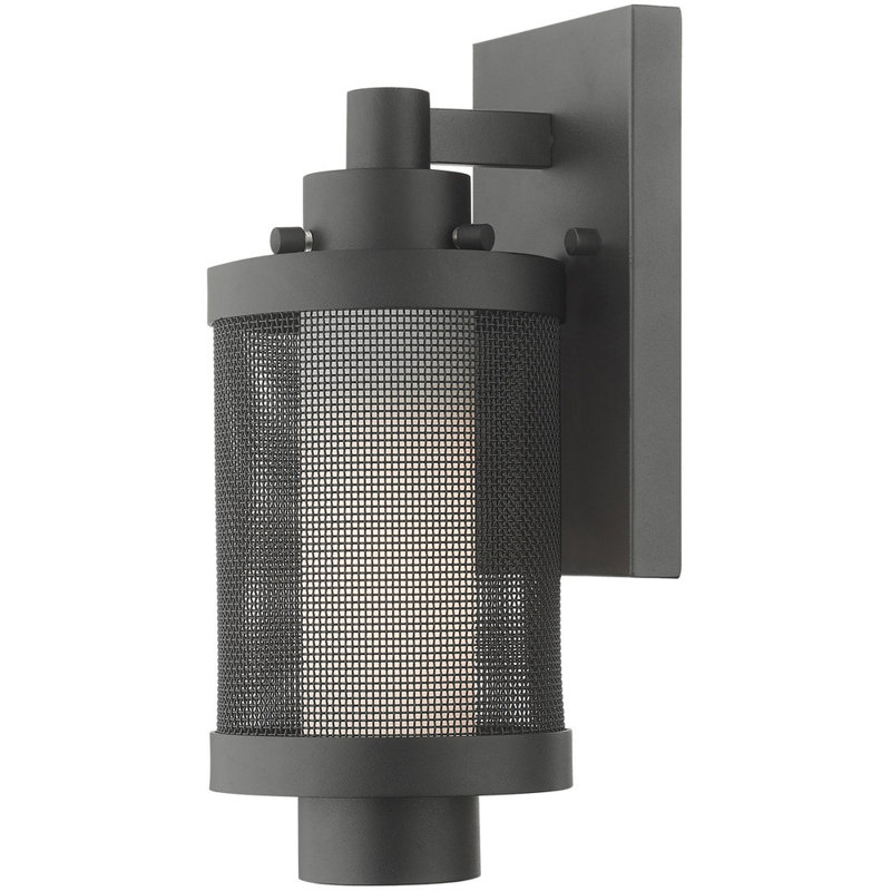 Wall Light, 12" H x 5" W x 5" D, Textured Black