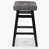 Gray Faux Leather Seat/Black Frame
